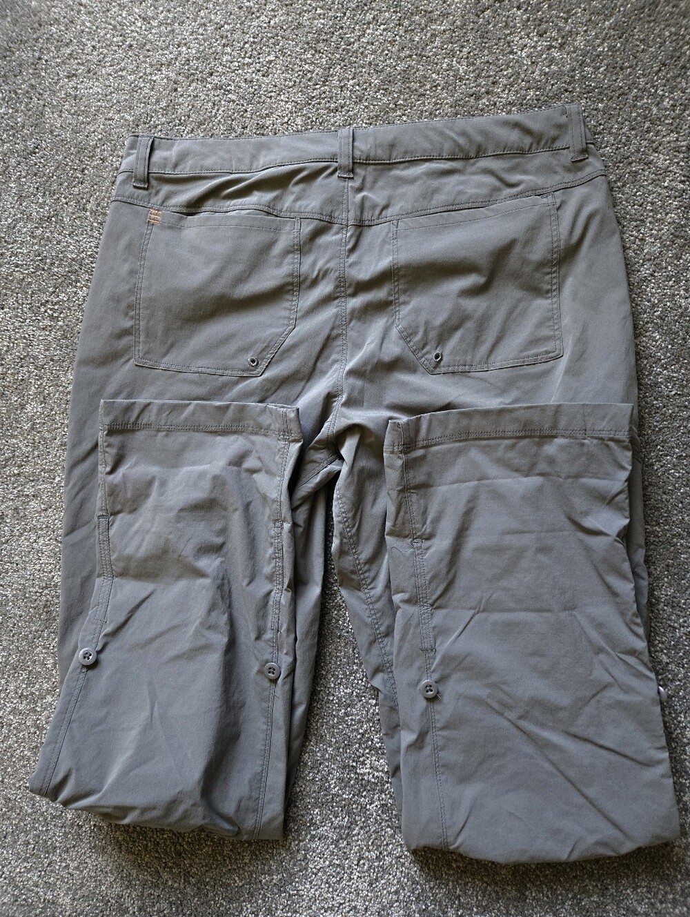 Orvis Dark Grey Pants with Orange Accent - Picture 5 of 7
